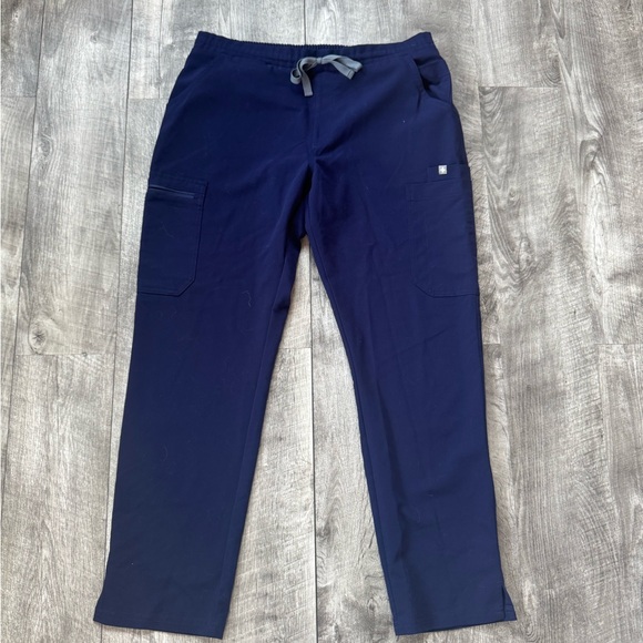 Figs Yola Skinny Scrub Pants Medium Petite Navy - Picture 1 of 3